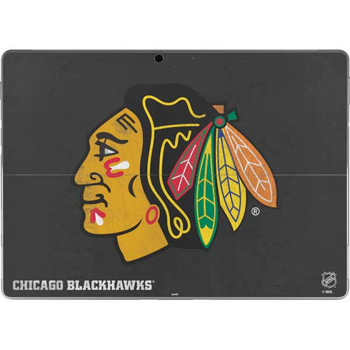 NHL Chicago Blackhawks Distressed Surface Pro 9 Skin