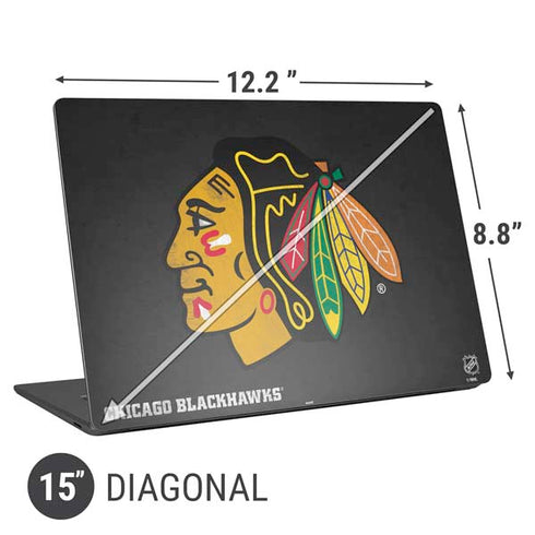 NHL Chicago Blackhawks Distressed Universal Laptop 15in (12.2 x 8.8in) Skin