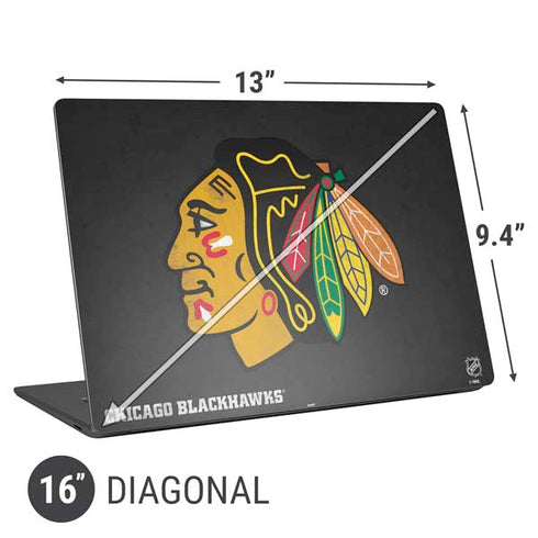 NHL Chicago Blackhawks Distressed Universal Laptop 16in (13 x 9.4in) Skin
