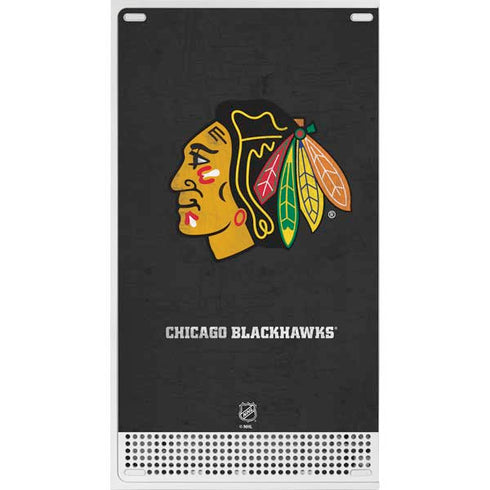 NHL Chicago Blackhawks Distressed Xbox Series S Console Skin