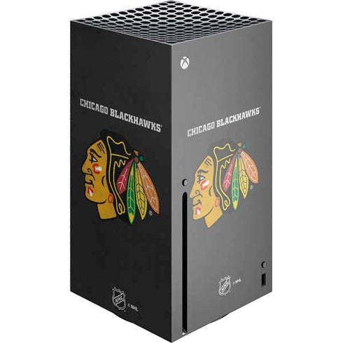 NHL Chicago Blackhawks Distressed Xbox Series X Console Skin