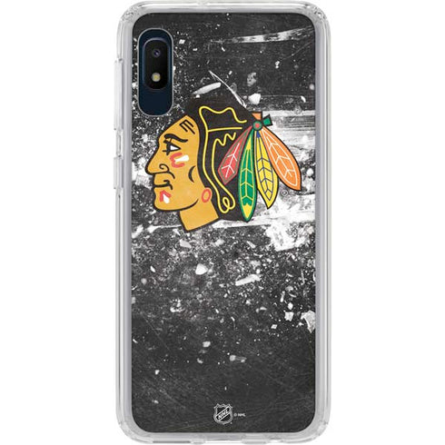 NHL Chicago Blackhawks Frozen Galaxy A10e Clear Case