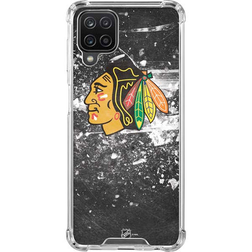 NHL Chicago Blackhawks Frozen Galaxy A12 Clear Case