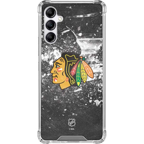 NHL Chicago Blackhawks Frozen Galaxy A15 5G Clear Case