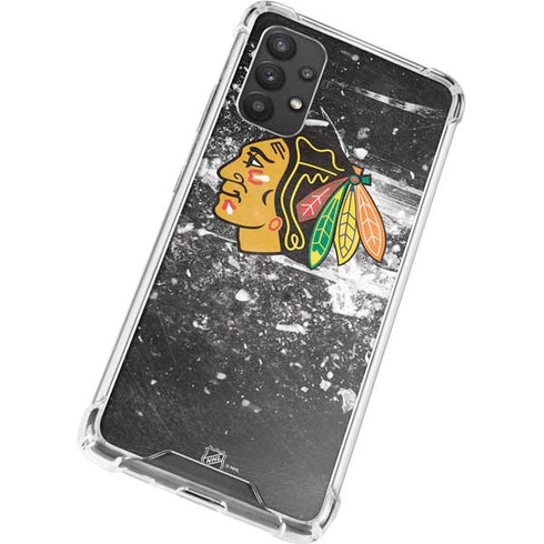 NHL Chicago Blackhawks Frozen Galaxy A32 5G Clear Case