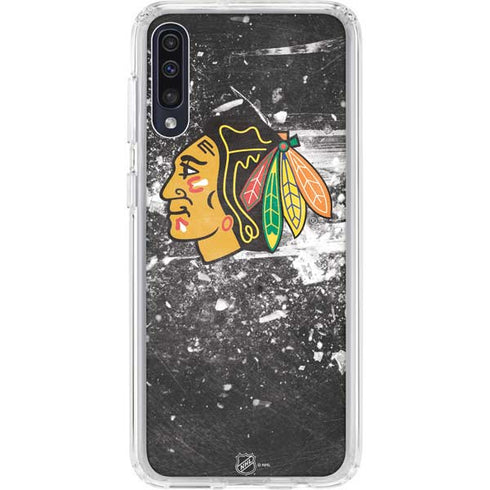 NHL Chicago Blackhawks Frozen Galaxy A50 Clear Case