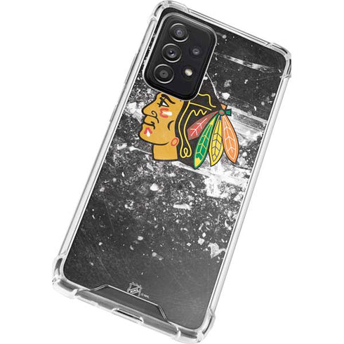 NHL Chicago Blackhawks Frozen Galaxy A52 5G Clear Case