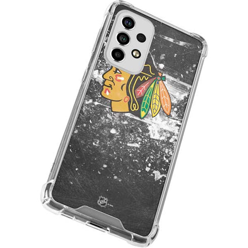 NHL Chicago Blackhawks Frozen Galaxy A53 5G Clear Case