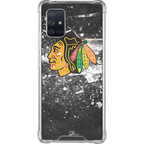 NHL Chicago Blackhawks Frozen Galaxy A71 5G Clear Case