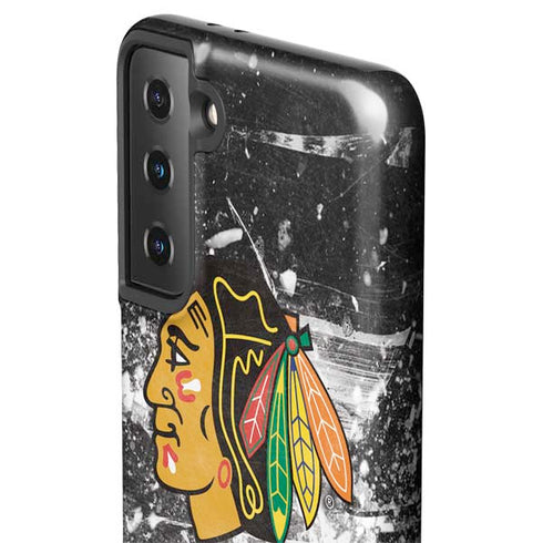NHL Chicago Blackhawks Frozen Galaxy S21 FE Pro Case