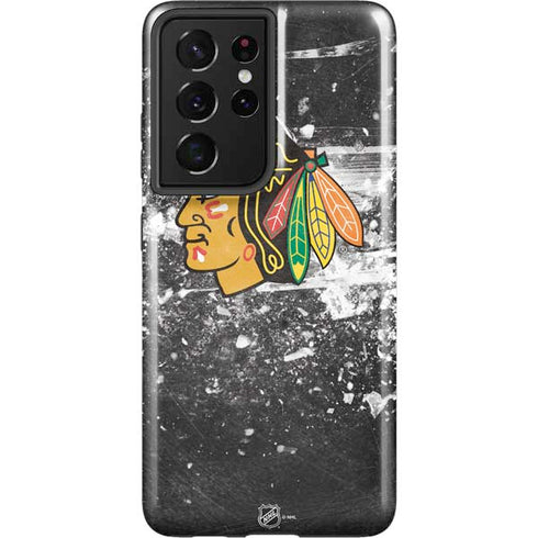 NHL Chicago Blackhawks Frozen Galaxy S21 Ultra 5G Pro Case