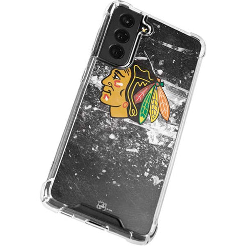 NHL Chicago Blackhawks Frozen Galaxy S22 Plus Clear Case