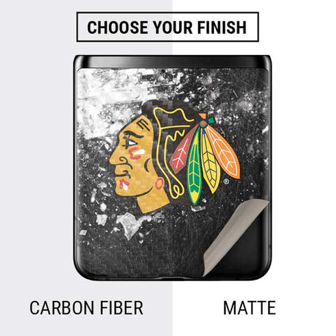 NHL Chicago Blackhawks Frozen Galaxy Z Flip Skin