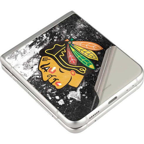 NHL Chicago Blackhawks Frozen Galaxy Z Flip3 5G Skin