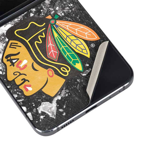 NHL Chicago Blackhawks Frozen Galaxy Z Flip5 5G Skin