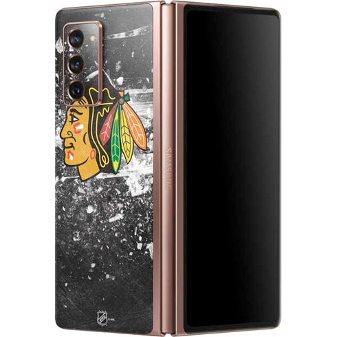 NHL Chicago Blackhawks Frozen Galaxy Z Fold2 5G Skin