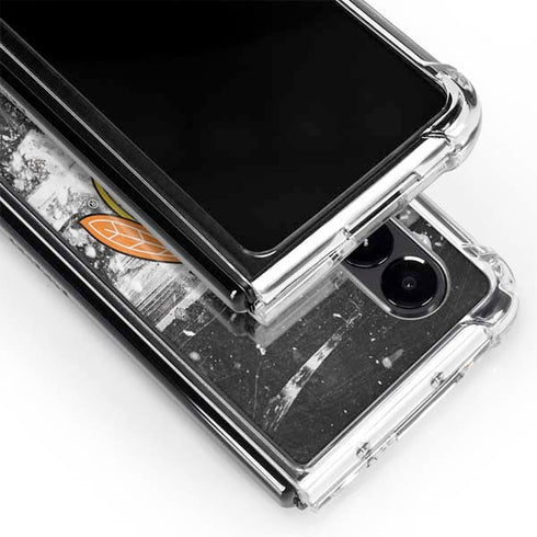 NHL Chicago Blackhawks Frozen Galaxy Z Fold4 5G Clear Case