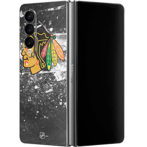 NHL Chicago Blackhawks Frozen Galaxy Z Fold4 5G Skin