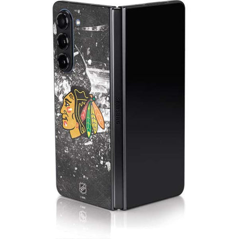 NHL Chicago Blackhawks Frozen Galaxy Z Fold5 5G Skin