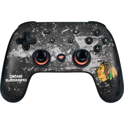 NHL Chicago Blackhawks Frozen Google Stadia Controller Skin