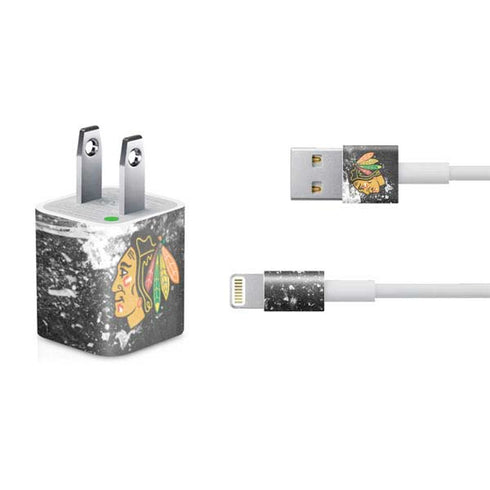 NHL Chicago Blackhawks Frozen iPhone Charger (5W USB) Skin