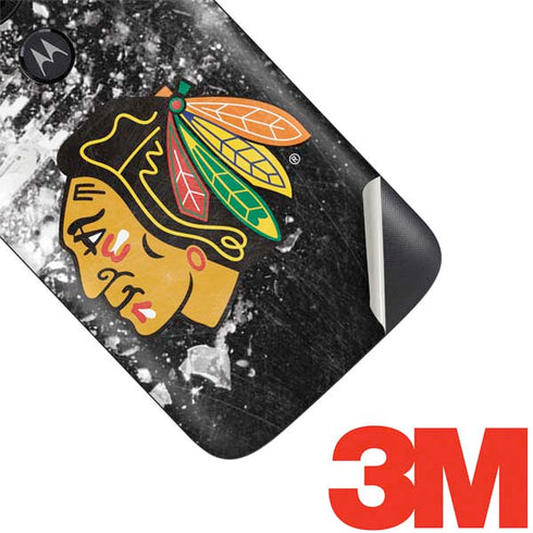 NHL Chicago Blackhawks Frozen Moto E5 Play Skin