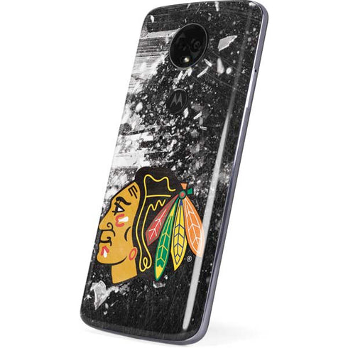 NHL Chicago Blackhawks Frozen Moto E5 Plus Skin