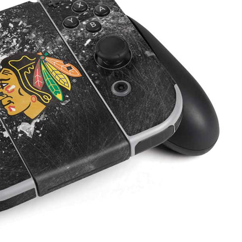 NHL Chicago Blackhawks Frozen Nintendo Switch OLED (2021) Skin