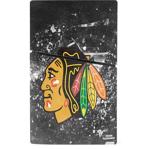 NHL Chicago Blackhawks Frozen PS5 Slim Digital Edition Console Skin