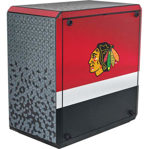 NHL Chicago Blackhawks Jersey Cooler Master MasterBox Q300L Mini Tower Skin