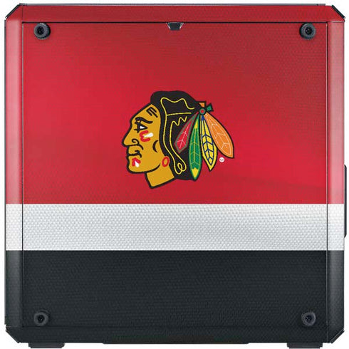 NHL Chicago Blackhawks Jersey Cooler Master MasterBox Q300L Mini Tower Skin