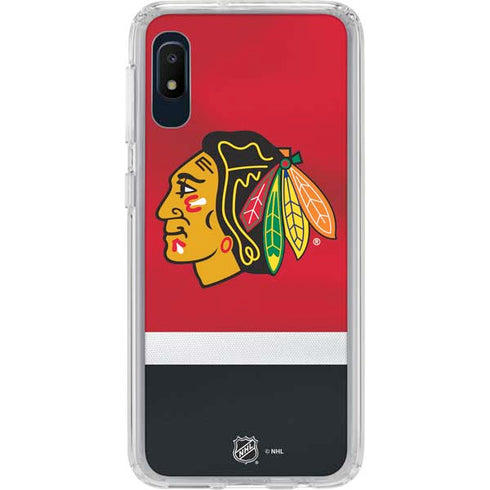 NHL Chicago Blackhawks Jersey Galaxy A10e Clear Case