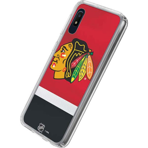 NHL Chicago Blackhawks Jersey Galaxy A10e Clear Case