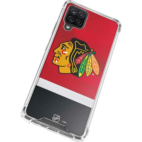 NHL Chicago Blackhawks Jersey Galaxy A12 Clear Case