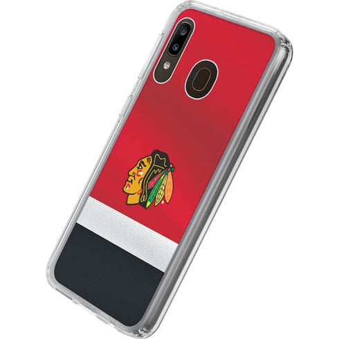 NHL Chicago Blackhawks Jersey Galaxy A20 Clear Case