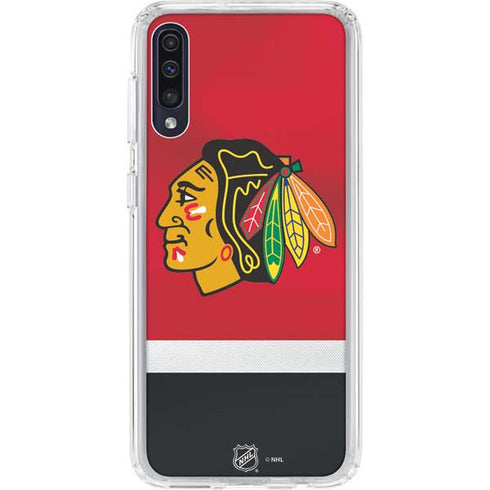 NHL Chicago Blackhawks Jersey Galaxy A50 Clear Case