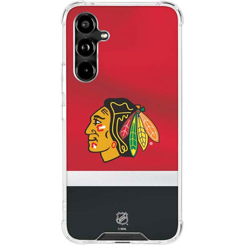NHL Chicago Blackhawks Jersey Galaxy A54 5G Clear Case
