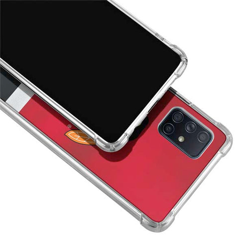 NHL Chicago Blackhawks Jersey Galaxy A71 5G Clear Case