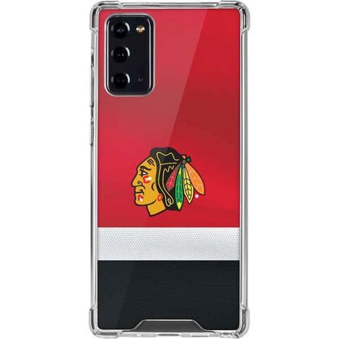 NHL Chicago Blackhawks Jersey Galaxy Note20 5G Clear Case
