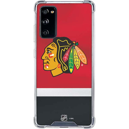 NHL Chicago Blackhawks Jersey Galaxy S20 FE Clear Case