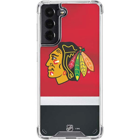 NHL Chicago Blackhawks Jersey Galaxy S21 5G Clear Case