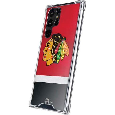 NHL Chicago Blackhawks Jersey Galaxy S22 Ultra Clear Case