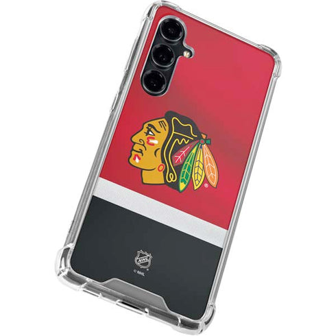 NHL Chicago Blackhawks Jersey Galaxy S23 FE Clear Case