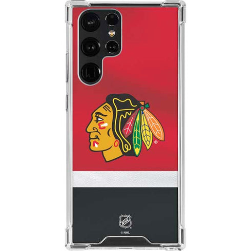 NHL Chicago Blackhawks Jersey Galaxy S24 Ultra Clear Case
