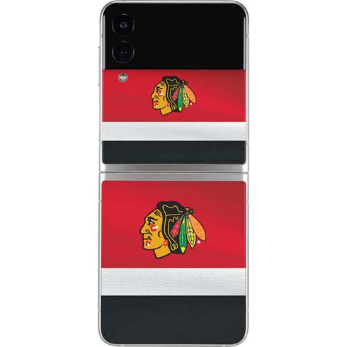 NHL Chicago Blackhawks Jersey Galaxy Z Flip3 5G Skin