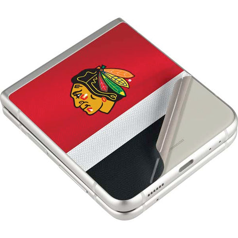 NHL Chicago Blackhawks Jersey Galaxy Z Flip3 5G Skin