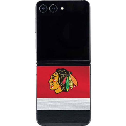 NHL Chicago Blackhawks Jersey Galaxy Z Flip5 5G Skin
