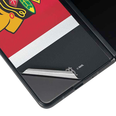 NHL Chicago Blackhawks Jersey Galaxy Z Fold4 5G Skin