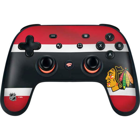 NHL Chicago Blackhawks Jersey Google Stadia Controller Skin