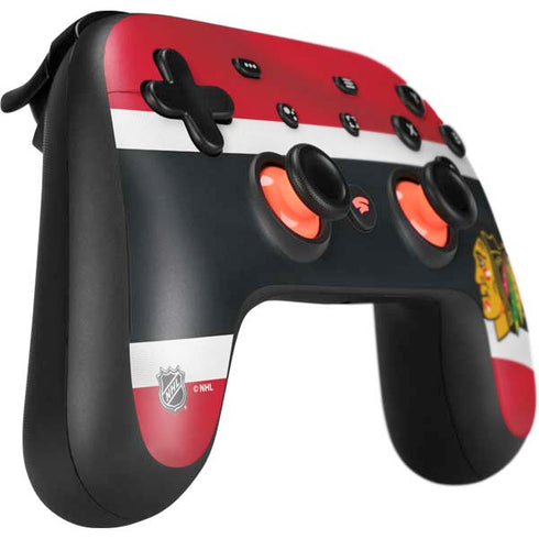 NHL Chicago Blackhawks Jersey Google Stadia Controller Skin